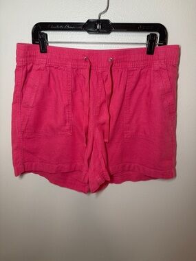 NauticaWomen’s Pink/Coral Drawstring Casual Shorts Women's L
